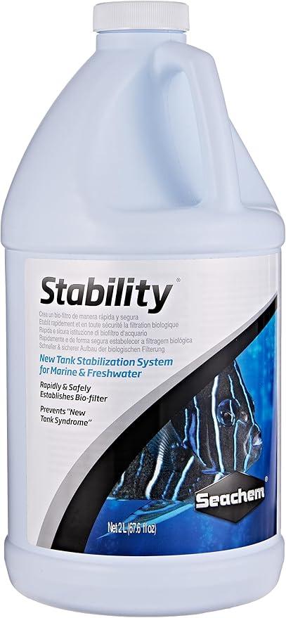 A picture of a Seachem Stability Fish Tank Stabilizer For Freshwater and marine aquariums 2L/67.6 oz